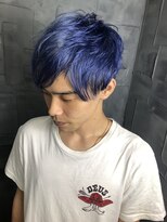 ヘアサロンエムフィス 池袋東口(HAIR SALON M Fe's)&nbsp;艶のあるブルーカラー