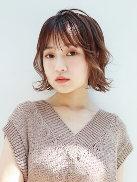 アイティー バイ アルバム 浦和店(IT by ALBUM) ラフカール_オリーブカラーハイライトカラー_27898