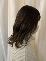 スイート ヘアデザイン(Suite HAIR DESIGN)&nbsp;大人かわいい♪外国人風バレイヤージュ×オリーブグリーン