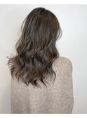  20代30代大人かわいいモカベージュナチュラルロブヘアー美肌