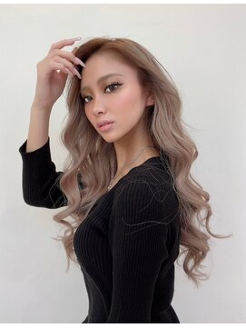 ローレン(Rollen) 大人気ハイライトグレージュ×シールエクステ