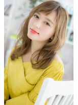 ミック ヘアアンドメイク アップ 駒込店(miq Hair&Make up)&nbsp;外国人風ハイライトカラー★大人ガーリーセミディa1