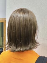 アイコニック 天神店(ICONIQ)&nbsp;外ハネボブ×オリーブ系×ハイライト