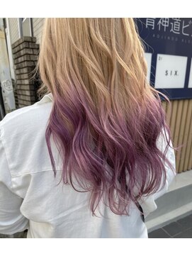 アクト(ACT) グラデーションカラー/ブロンド/パープル