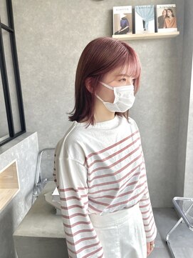 ムード カナザワ(mood kanazawa) ケアブリーチで、ハイトーンピンクラベンダー◎