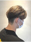 メンズ/ロングマッシュ/キャメル