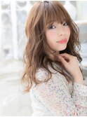★ラフ波巻きくるくるウェーブフェミニンロング20代30代40代★9