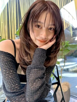 シティ(CITY) レイヤーカット シースルーバング 韓国/20代30代40代50代