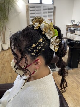 ラニ タテヤマ(LANI tateyama) 2024成人式ポニーテールアレンジ