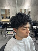 ビカムメンズヘアー 栄店(become men's hair)&nbsp;【アップバングバングショートパーマ】ツイストスパイラル名古屋