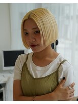 ハイブ 金沢(Hive)&nbsp;10代20代ブロンドヘアミニボブ