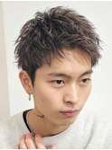 心斎橋ビジネスショートツイストスパイラルパーマフェード★