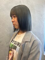 スリーバイベルベット(THREE...by velvet)&nbsp;ダブルカラー♪ブリーチなしカラー/ボブ