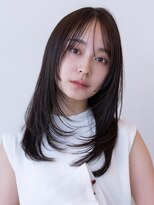 ケアリー 越谷レイクタウン(Carelly)&nbsp;デザインカラー/レイヤーカット/ウェットヘア/オリーブベージュ