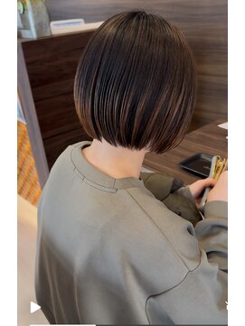 ルシードスタイルサワ(LUCIDO STYLE sawa) 20代30代ミニボブココアブラウン小顔美肌ストレート丸み