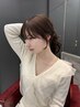 【細井指名】骨格補正顔まわりカット+カラー￥9000