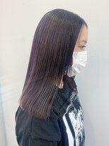 ルプラ カルム(le-pla Calme)&nbsp;ダークパープル×ストレート/パープルブラック　20代30代40代