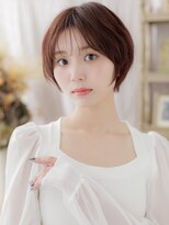 カバーヘアアンドスパ ブリス 浦和(COVER HAIR&SPA bliss)&nbsp;チェリーレッド前下がりミニウルフショートa浦和20代30代40代