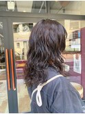 【シライ】毛先デザインのゆるパーマ