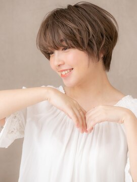 カバーヘア ブリス 志木南口駅前店(COVER HAIR bliss) マロンベージュ似合わせカットマッシュショートX志木20代30代