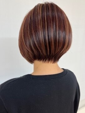 クオリス 上板橋店(QUALIS) 30代40代ナチュラル白髪ぼかしハイライト立体感ピンクベージュ