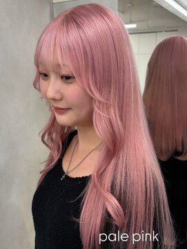 ベレーザ 渋谷(BELEZA) 14552ブリーチ&ダブルカラーベビーピンクホワイトピンク