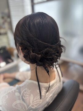 ヘアーアンドメイク ルシエル(hair&make Luxiel) ribbon☆ツイストアレンジ