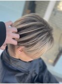 ホワイトブロンドバレイヤージュ