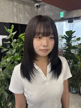 キャラハーフ 池袋東口店(KYARA HALF) 【RUI】地毛風ブラック/ナチュラルレイヤー