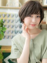カバーヘア ブリス 上尾西口店(COVER HAIR bliss) ★グレーベージュ斜めバング大人美人マッシュボブ30代40代★1