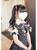 コテ巻きパーマでツインテール