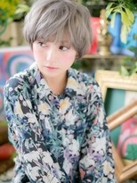 カバーヘアアンドスパ ブリス 浦和(COVER HAIR&SPA bliss)&nbsp;ハイトーンカラーグレーベージュマッシュh4浦和10代20代30代