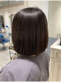 内巻きワンカールボブパーマ赤羽美容室
