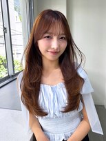 アンジェリカ 広島駅前店(ANGELICA)&nbsp;ANGELICA 前髪カット レイヤーカット ミルキーベージュ