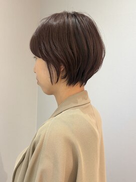 ジアン バイ ミルボン NU茶屋町+(GIEN by milbon) ショートボブ/ピンクブラウン/丸みショート/吉岡美音