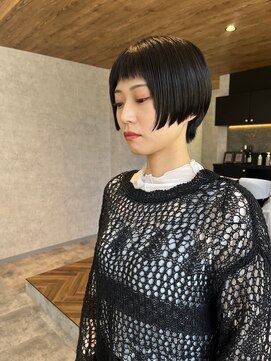 サクラ 岐阜(SAKURA) バング短めショート　岐阜市美容院