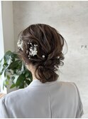 ふわふわシニヨン　七五三 ヘアアレンジ