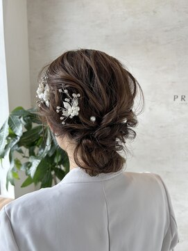 ふわふわシニヨン　七五三 ヘアアレンジ