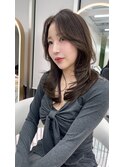 ミディアムレイヤーカット/似合わせカット/大人ガーリー/20代