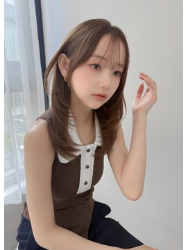 ボタン テンジン(VOTAN tenjin) 【votan_はまひ】ミディアムレイヤー/ハッシュカット/顔周り