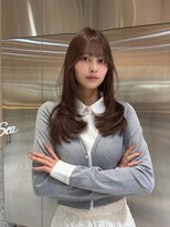 シー バイ ロンド 新宿(Sea by Lond)&nbsp;コーラルブラウン×ハイレイヤーカット