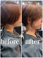 リミュー バイ イフ(lmu by if)&nbsp;before→after◇髪質改善縮毛矯正で作る丸みのあるショート