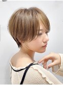大人可愛い小顔ショートひし形ショートボブ髪質改善20代30代40代