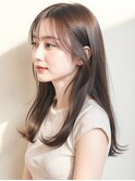 艶髪オリーブグレージュブリーチなしくびれレイヤーロング20代p3