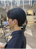 メンズセンターパート