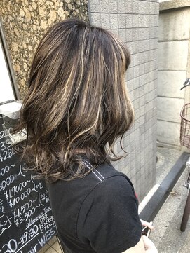 リプルヘアー ウエスト(ripple hair west) コントラストハイライト