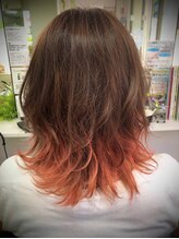 ポッシュ 原宿店(HAIR＆MAKE POSH) オレンジインナーカラー