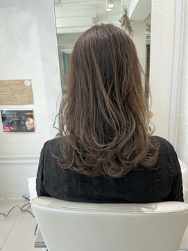 ファイブボックスヘアー 広島(five vox hair) 【fivevox川端】ミルクティーグレージュ♪