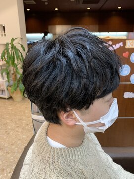 ヘアメイク クリア 本店(hair+make CLEAR) 王道マッシュショート×ゆるパーマ　30代40代50代