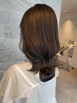 ジル アンク(Jill ankh) 《Jill ankh姫路駅前》ラベンダーグレー　鎖骨下ミディアム